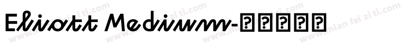 Eliott Medium字体转换